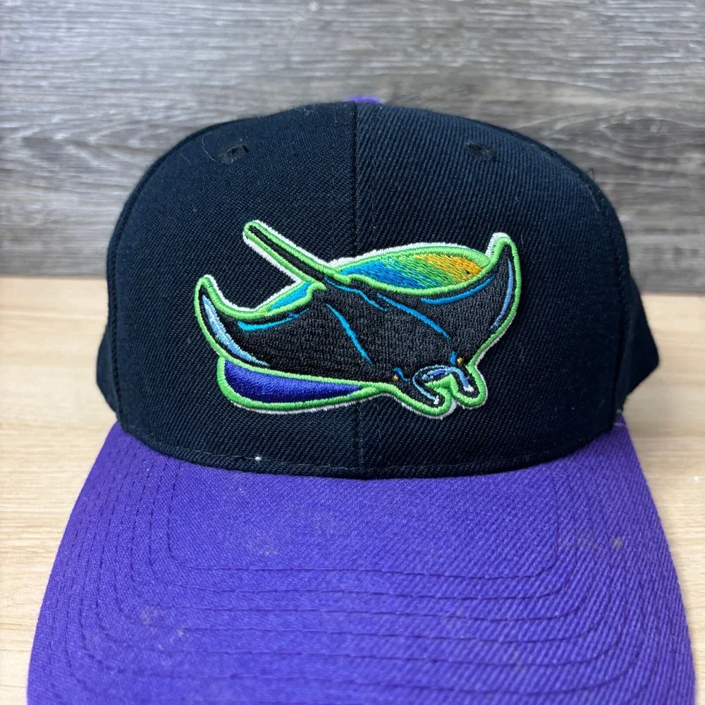 Vintage Tampa Bay Devil Rays Hat Snap Back Black MLB Baseball Sports Specialties